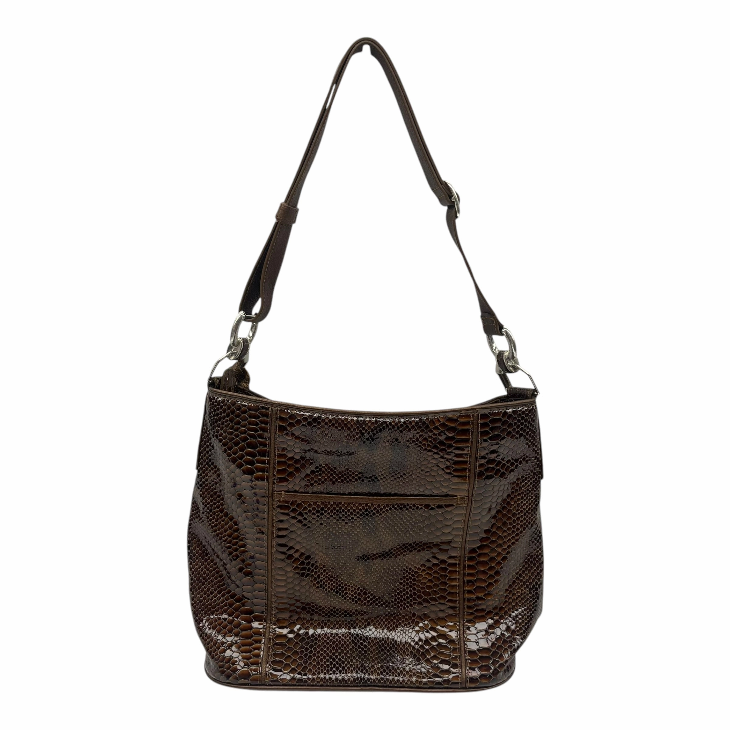 Handbag Leather By Brighton In Brown, Size:Medium