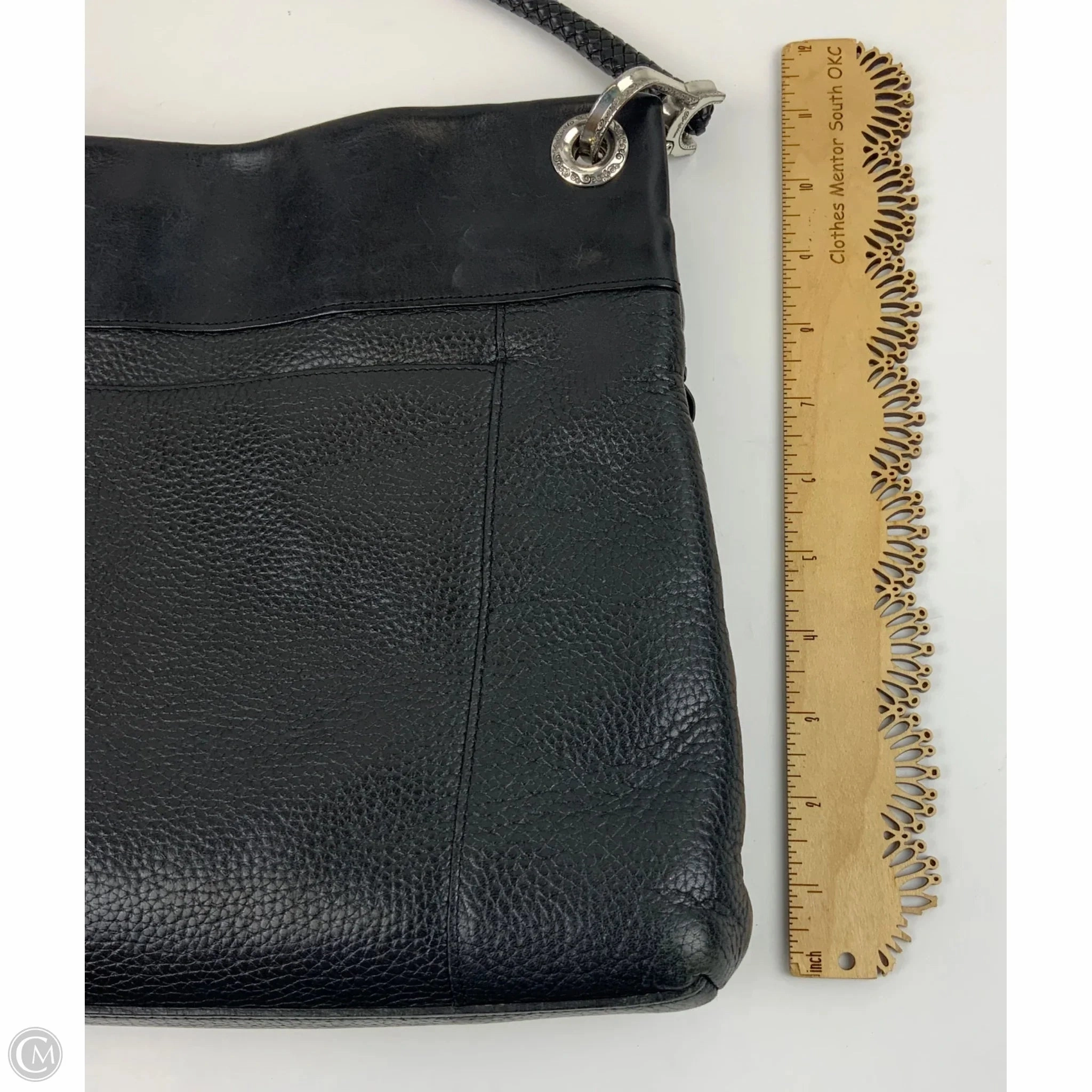 Handbag Leather By Brighton, Size: Large