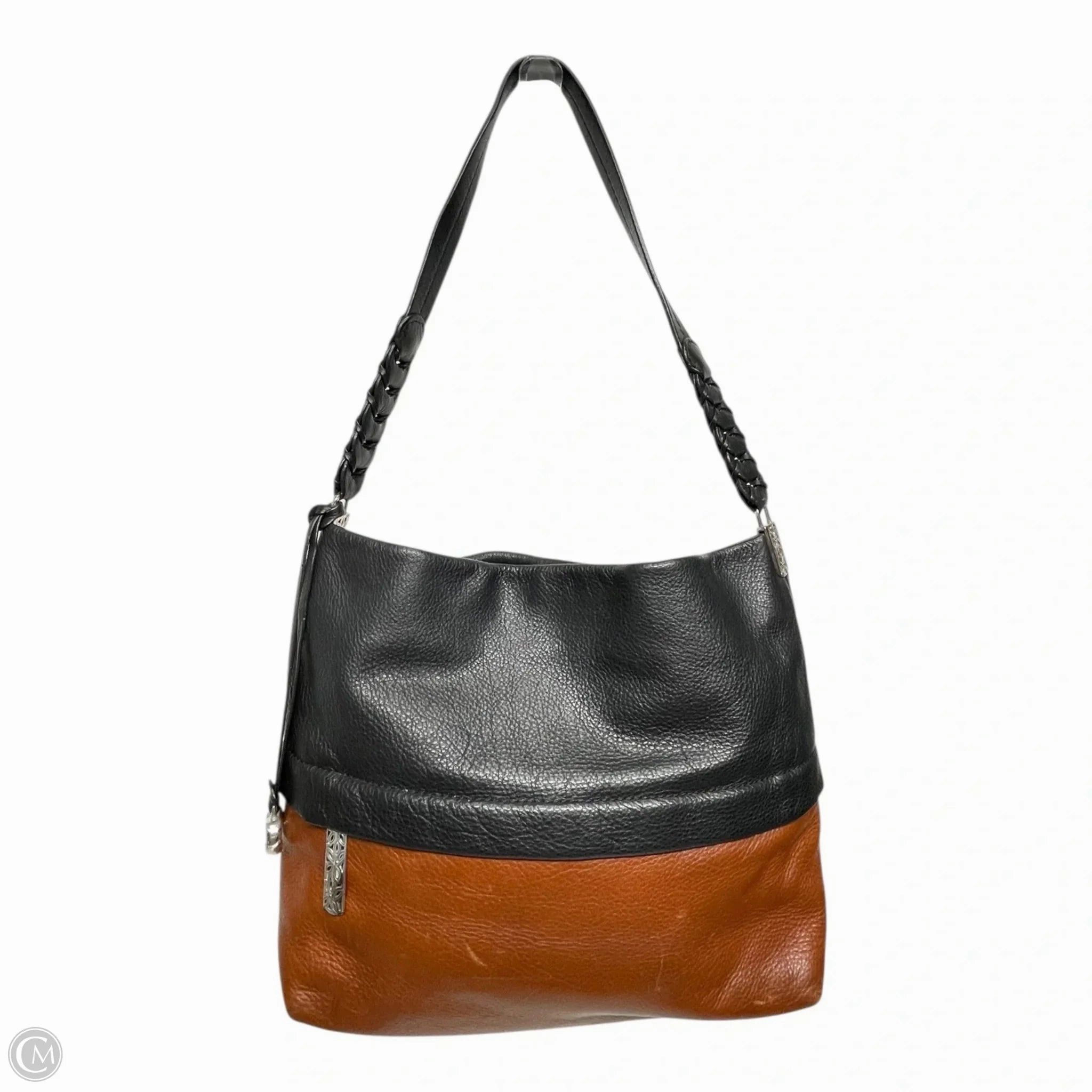 Handbag Leather By Brighton, Size: Large