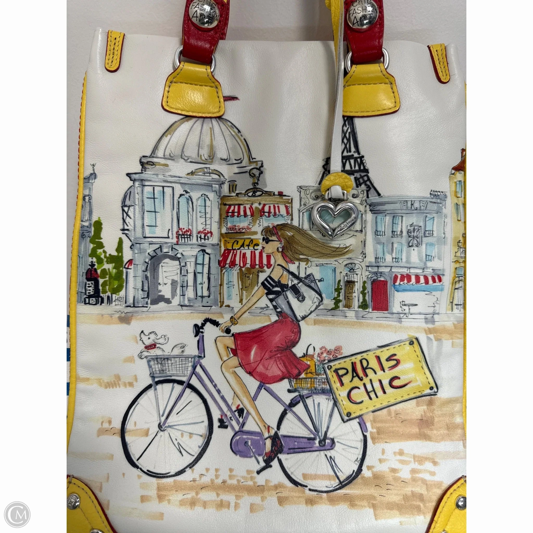 Handbag Leather By Brighton, Size: Large