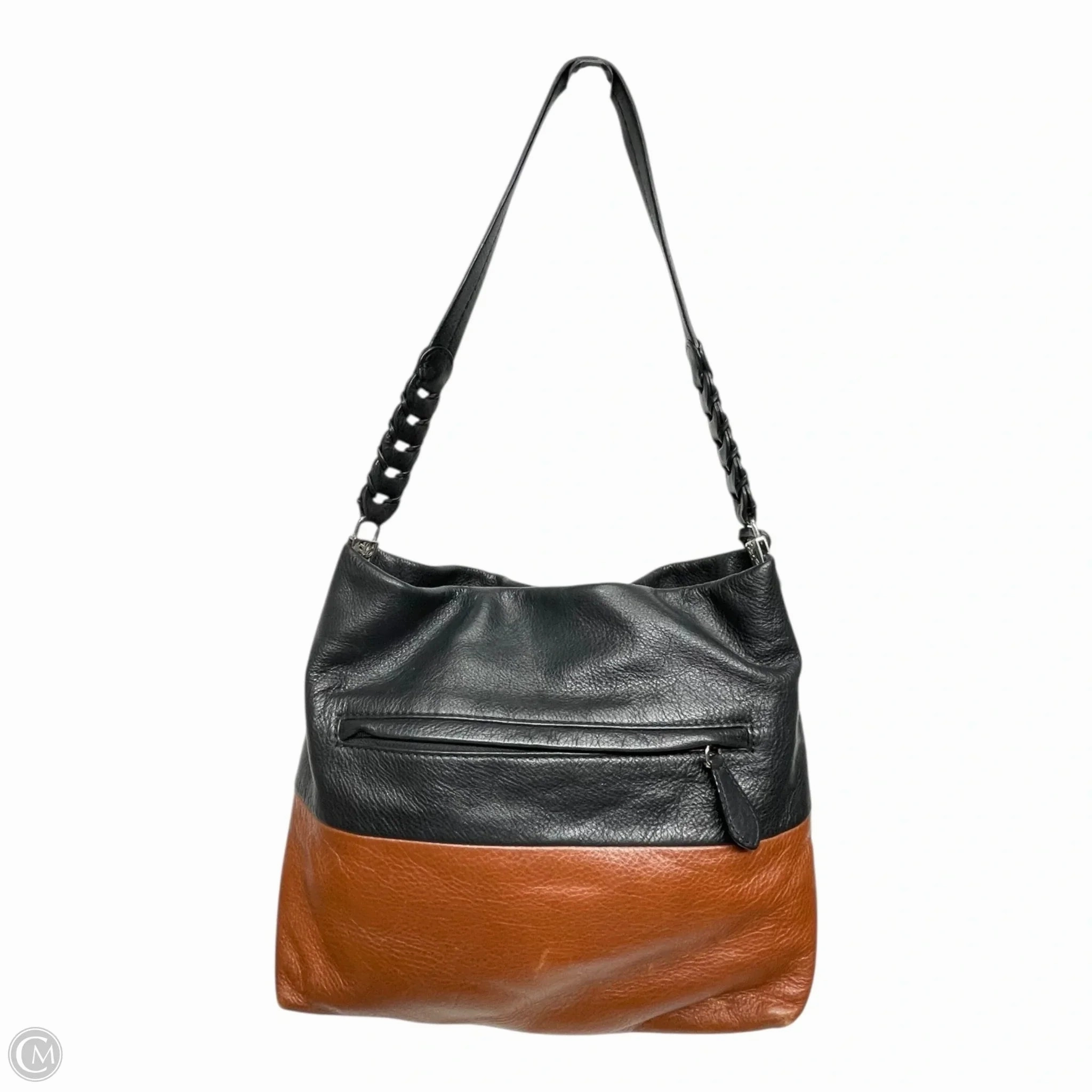 Handbag Leather By Brighton, Size: Large