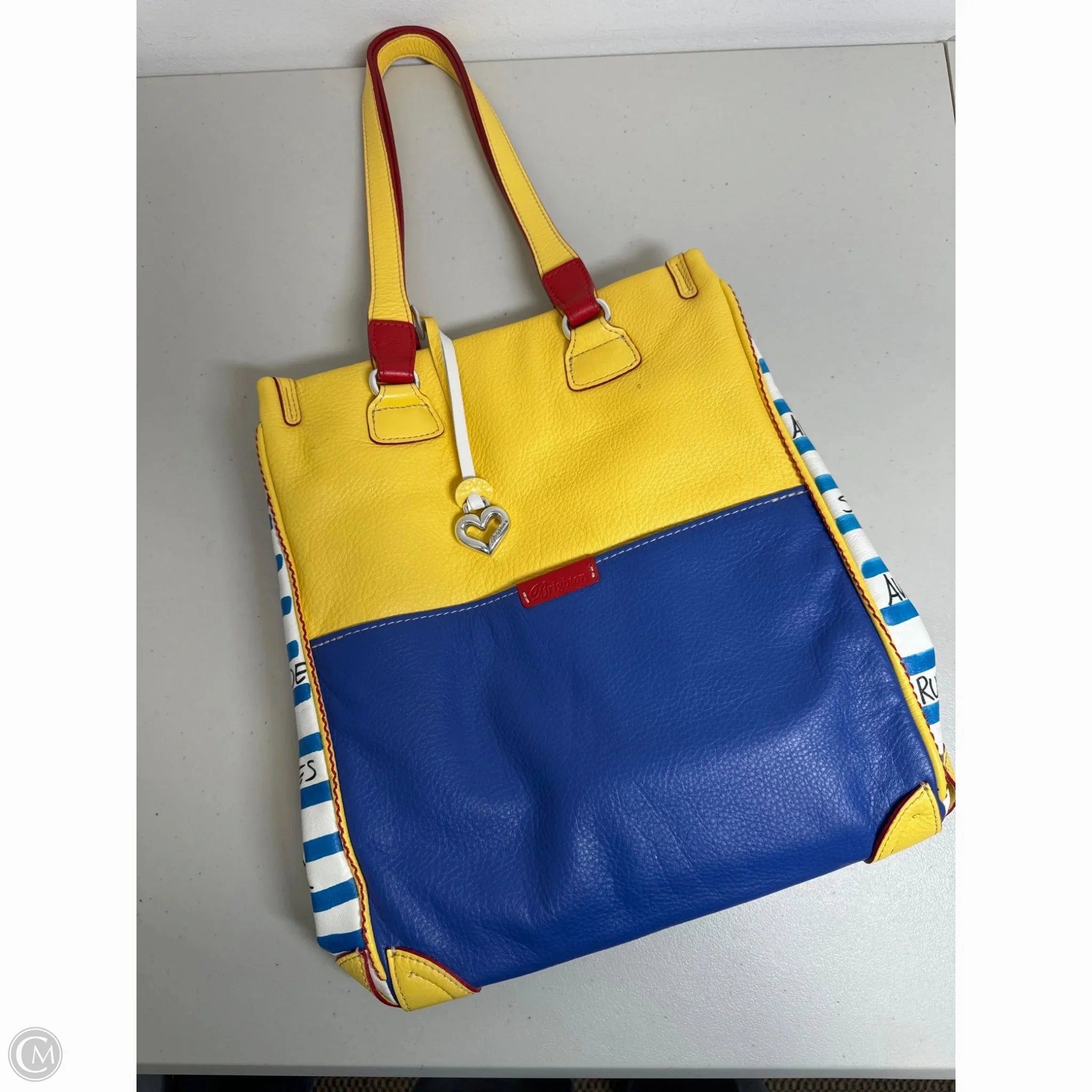 Handbag Leather By Brighton, Size: Large