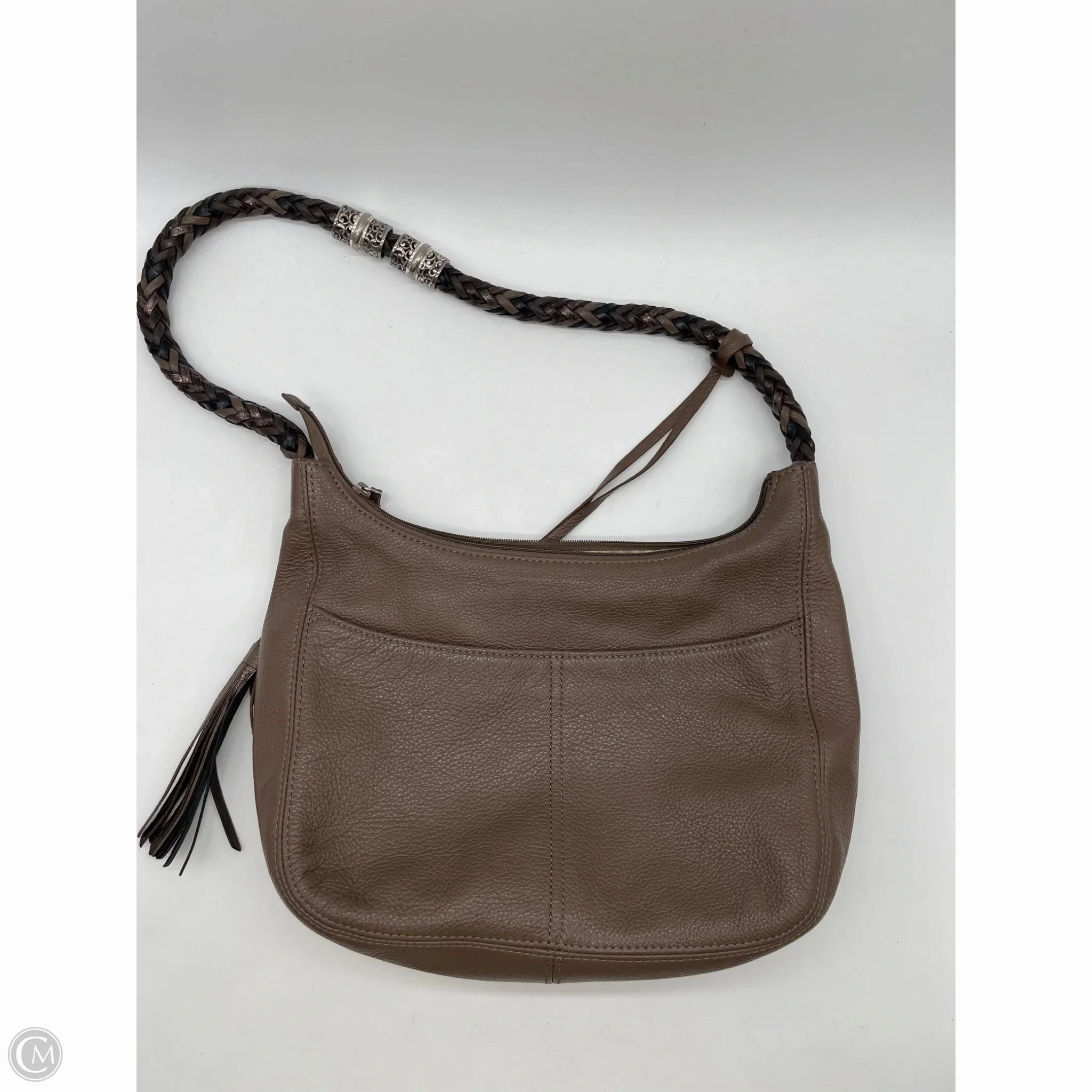 Handbag Leather By Brighton, Size: Medium