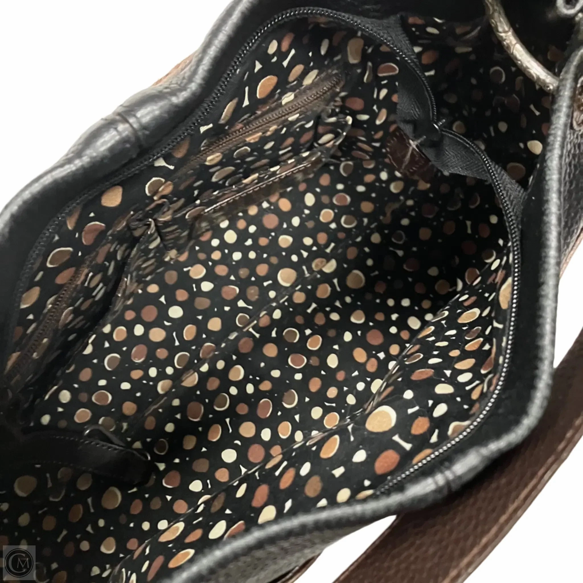 Handbag Leather By Brighton, Size: Medium