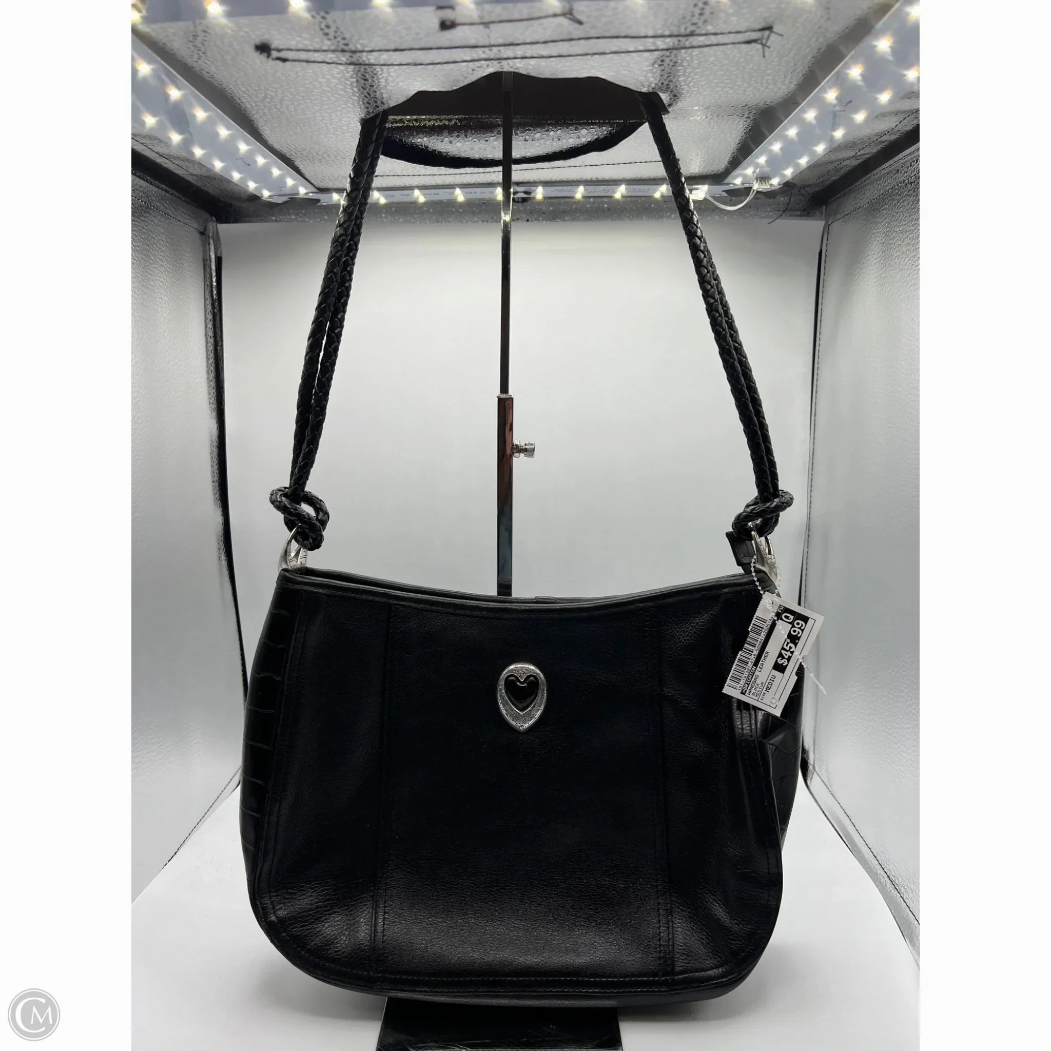 Handbag Leather By Brighton, Size: Medium