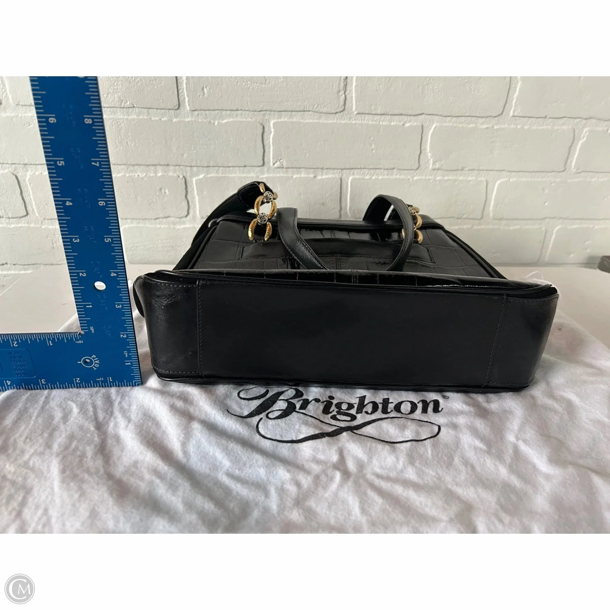Handbag Leather By Brighton, Size: Medium