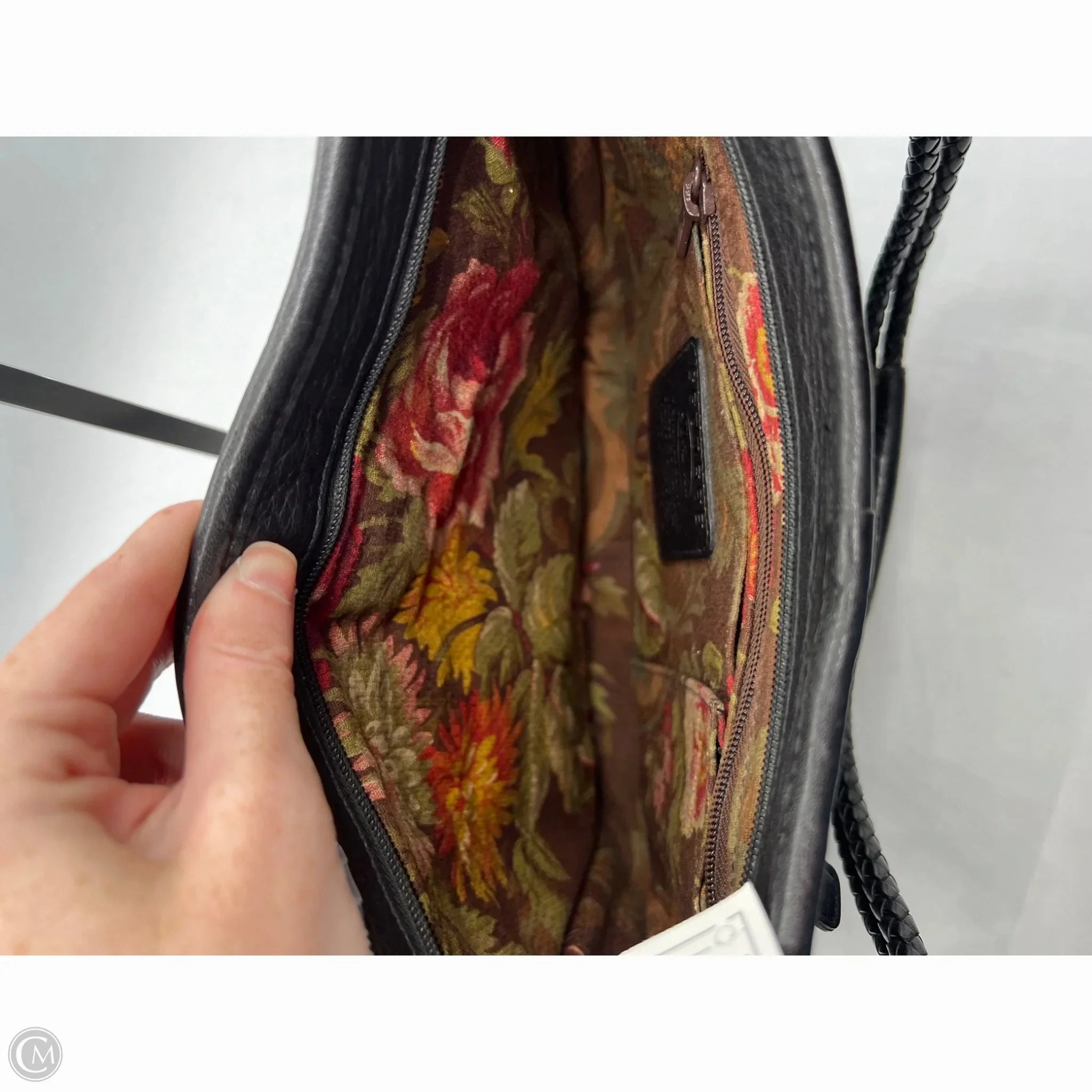 Handbag Leather By Brighton, Size: Medium
