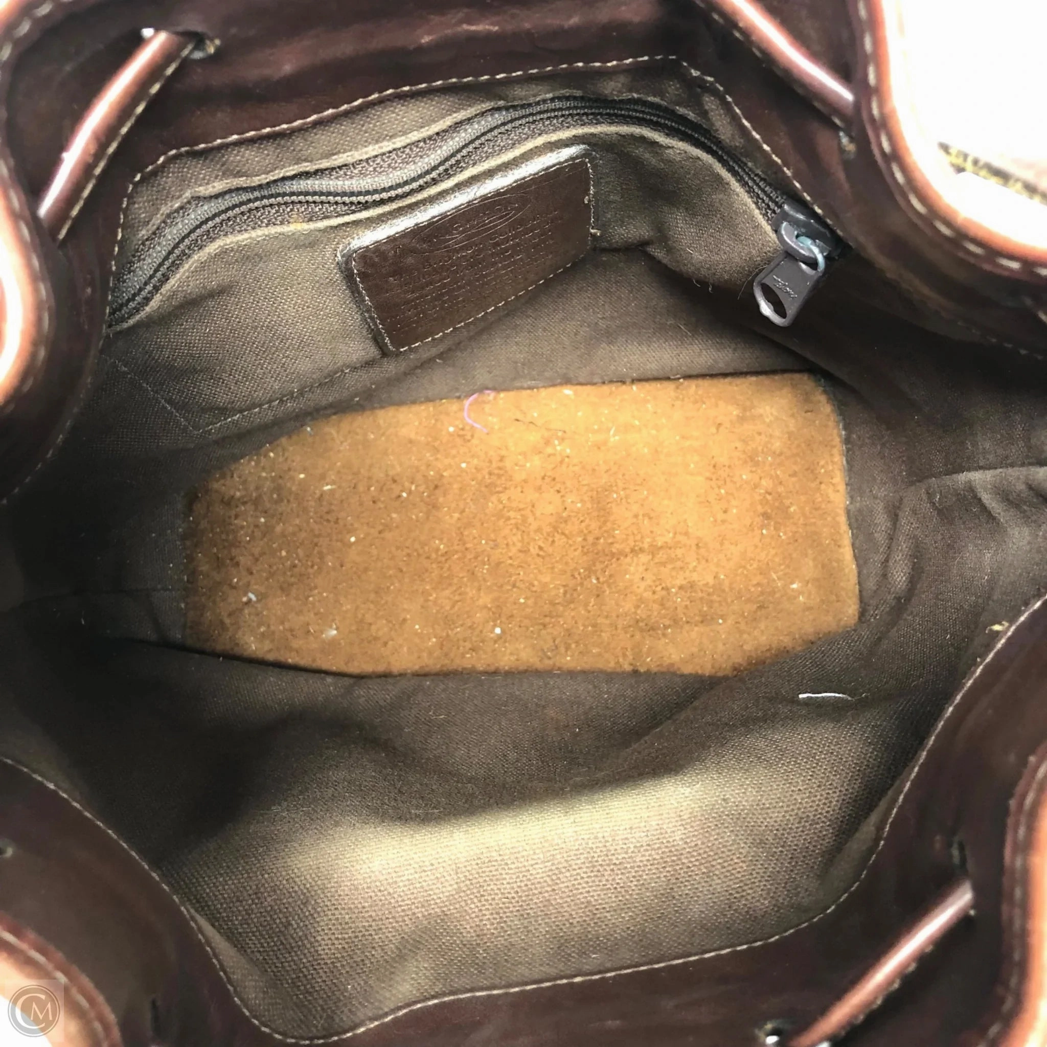 Handbag Leather By Brighton, Size: Medium