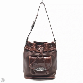 Handbag Leather By Brighton, Size: Medium