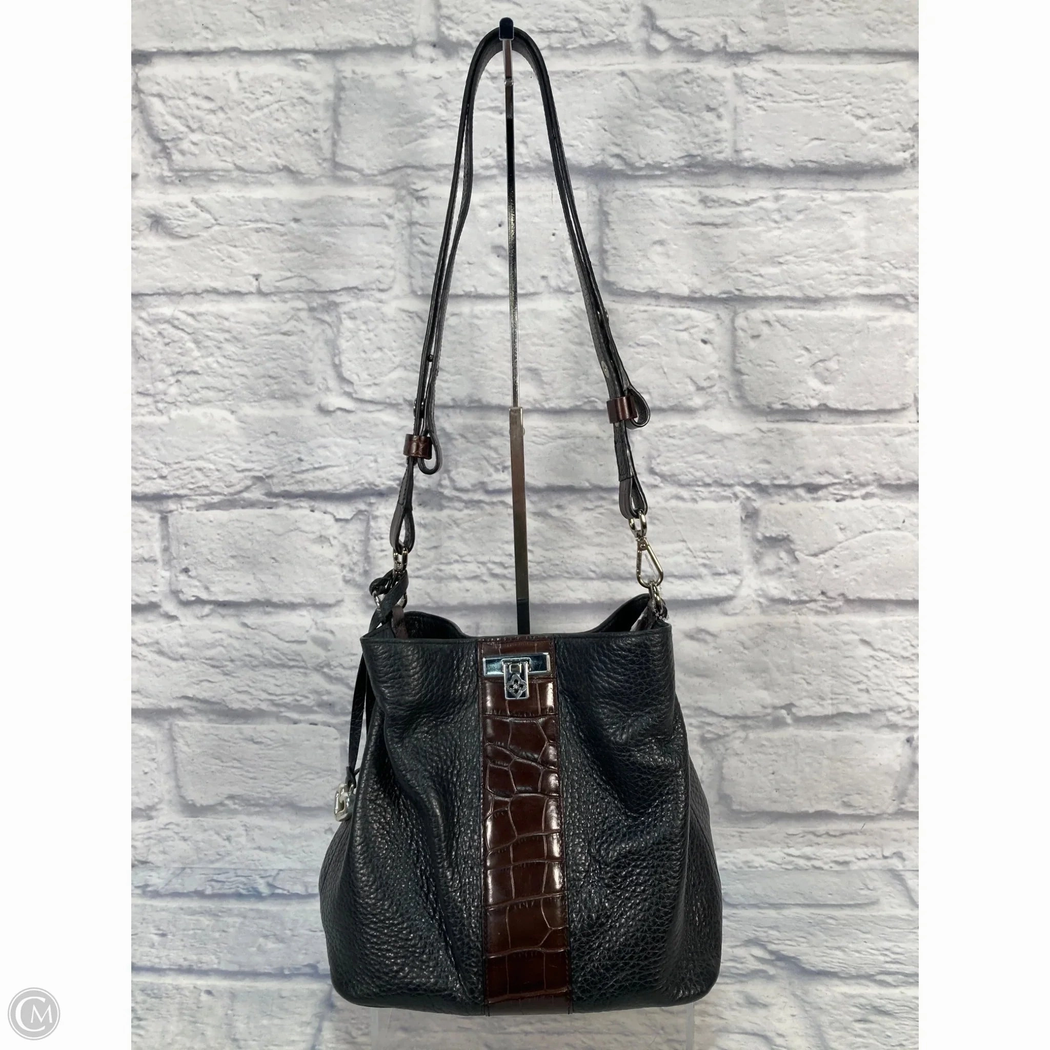 Handbag Leather By Brighton, Size: Medium