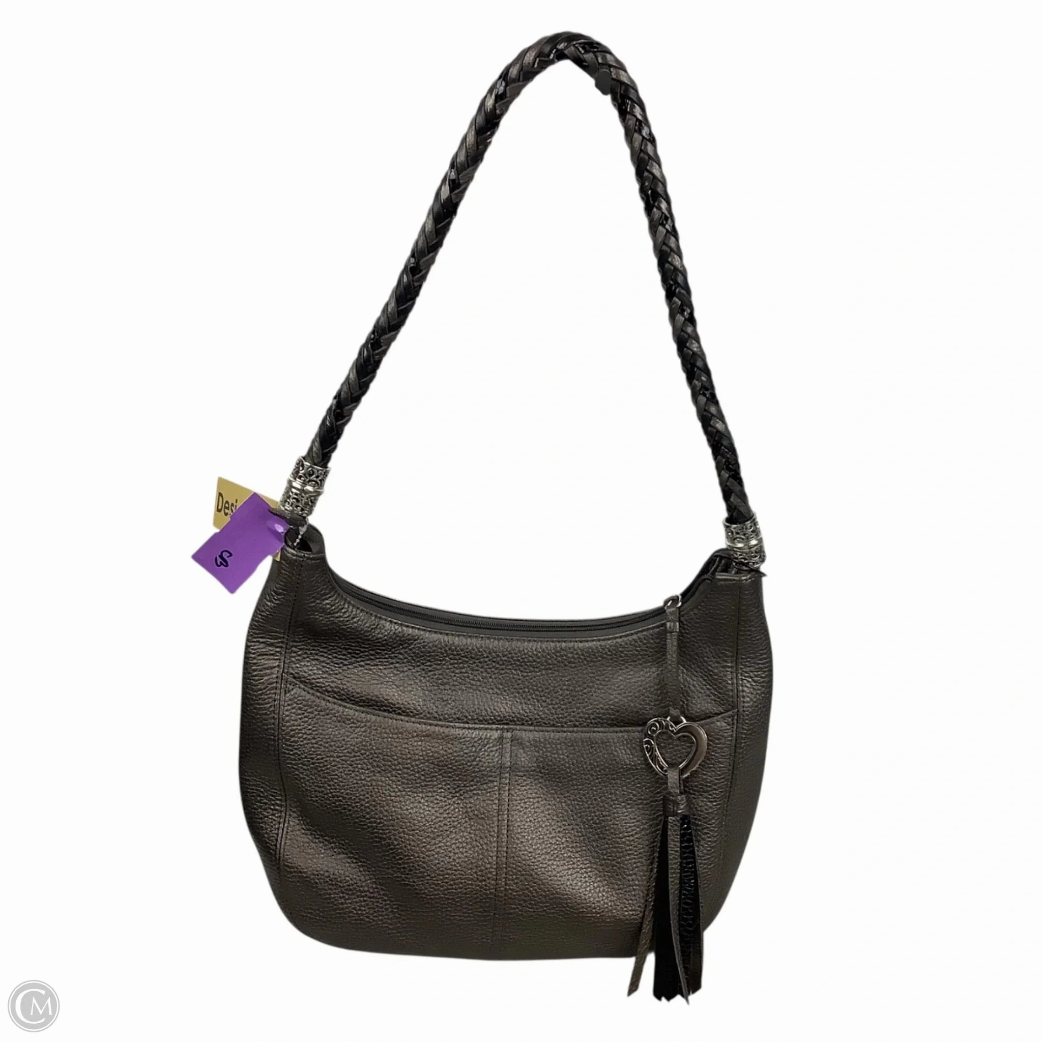 Handbag Leather By Brighton, Size: Medium