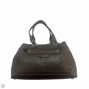 Handbag Leather By Coach, Size: Medium