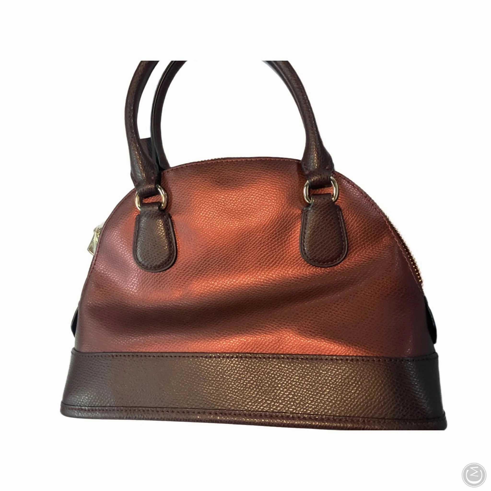 Handbag Leather By Coach, Size: Small