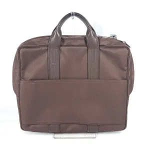 HERMES Business bag Nylon Brown Shoulder Acapulco Odinatur mens Used
