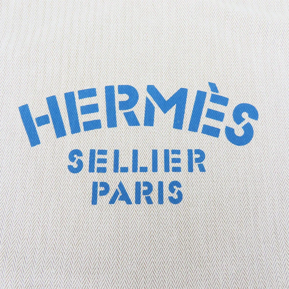 HERMES Shoulder Bag Cotton, Leather beige Alain GM unisex(Unisex) Used