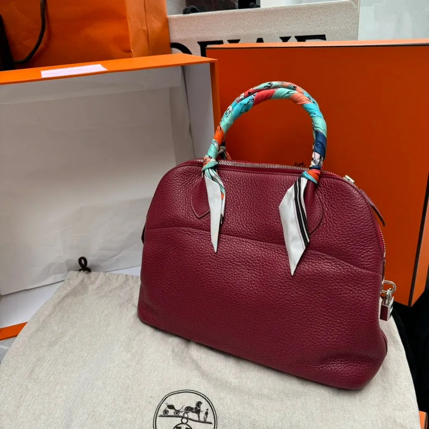 Herm??s Bolide 31 Rouge Casaque Shoulder Bag - Pre-Loved Big Discount