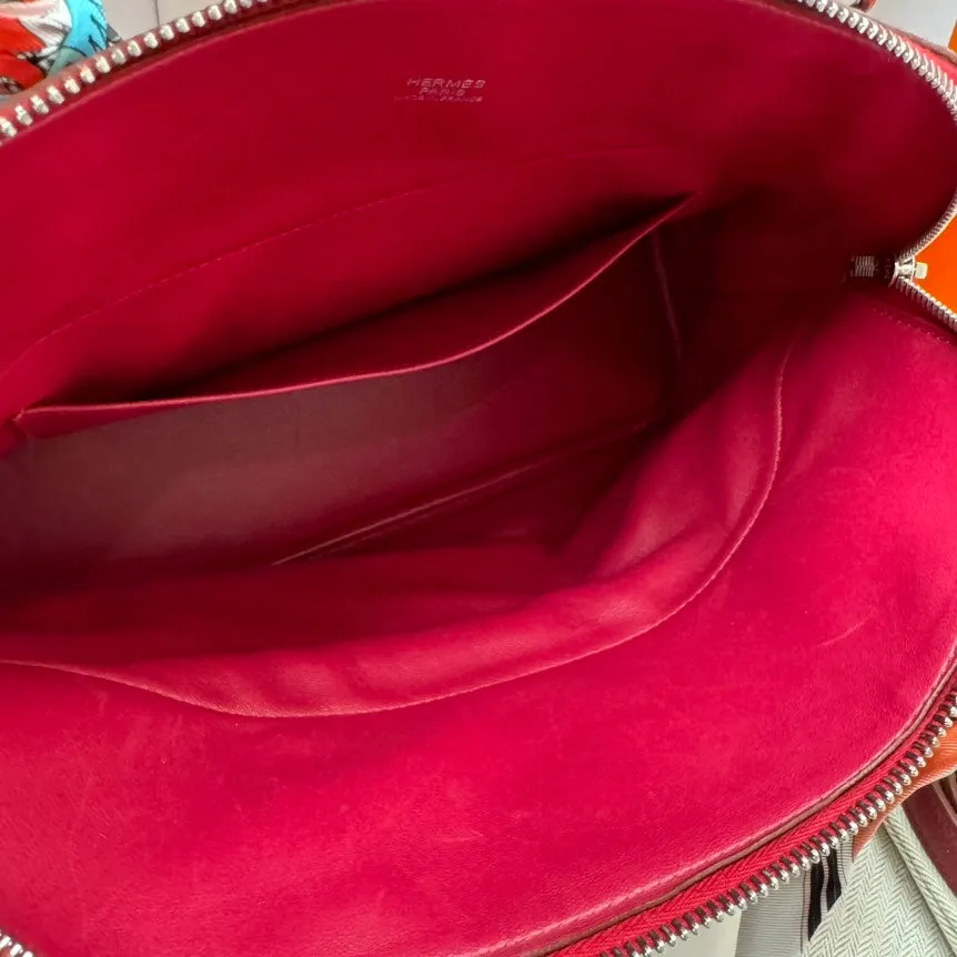 Herm??s Bolide 31 Rouge Casaque Shoulder Bag - Pre-Loved Big Discount