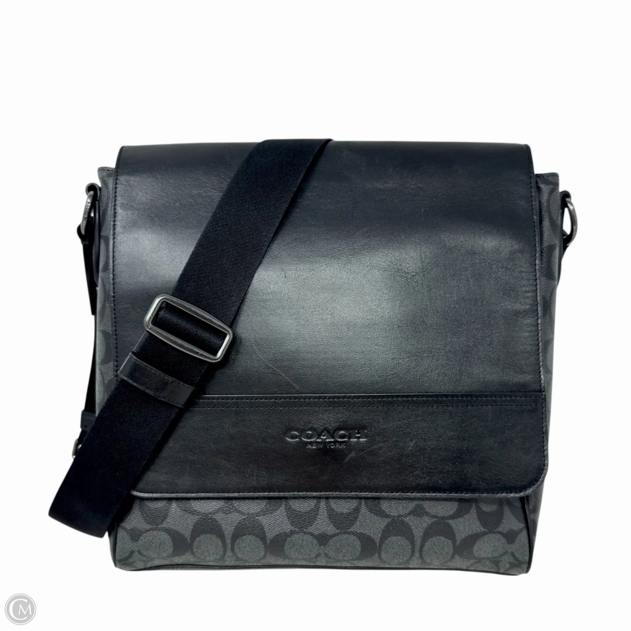 Houston Map Bag In Signature Canvas Designer By Coach, Size: Large