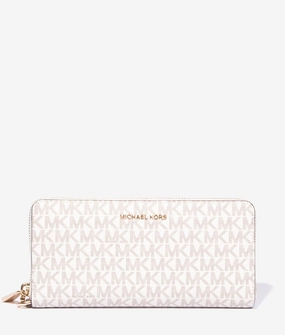 Jet set phone and wallet case in vanilla