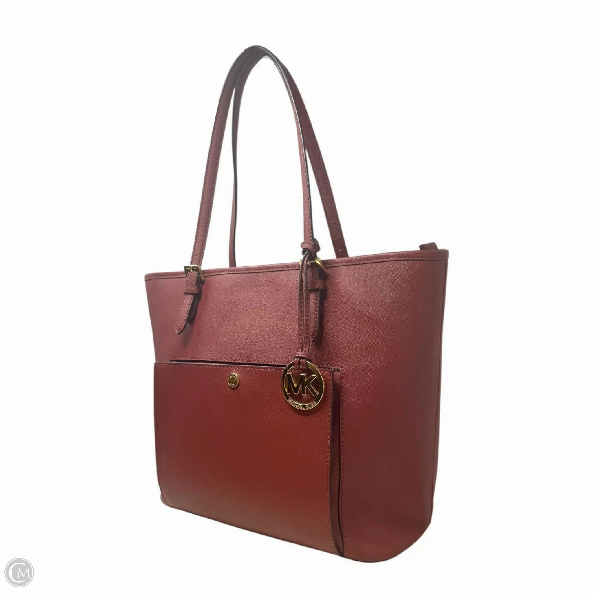 Jet Set Snap Pocket Tote in Brick Designer By Michael Kors  Size: Medium