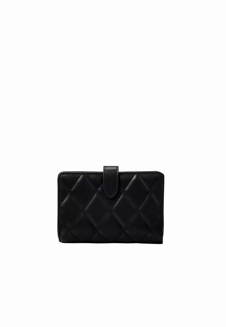 Kate Spade Carey Medium Compact Wallet In Black Multi KG424