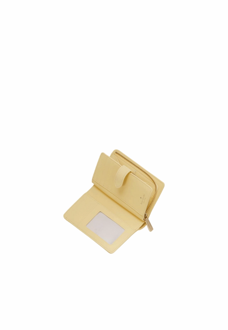 Kate Spade Carey Medium Wallet Compact Bifold In Butter KG424
