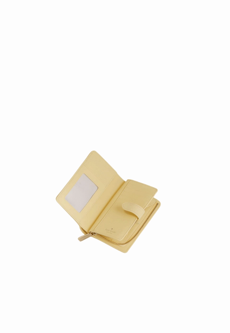 Kate Spade Carey Medium Wallet Compact Bifold In Butter KG424