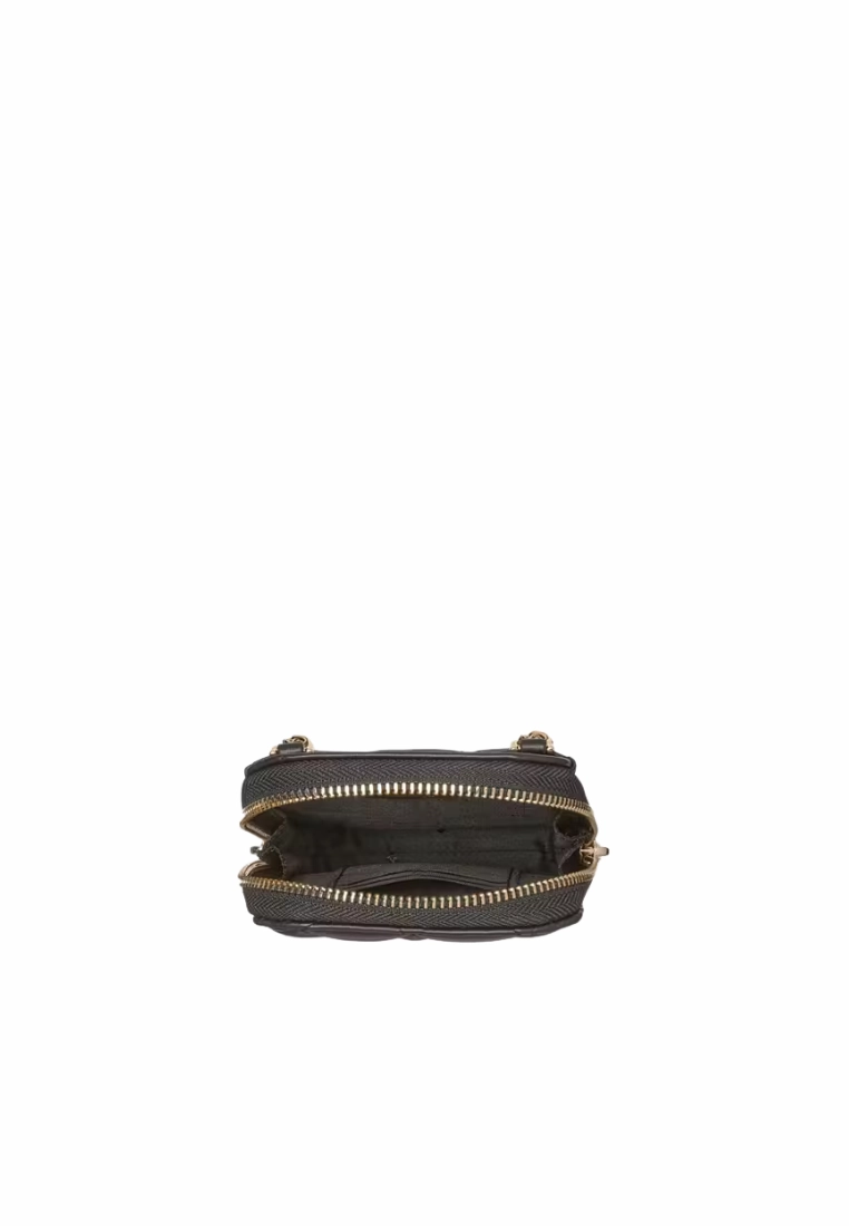 Kate Spade Carey Quilted North South Phone Crossbody Bag In Black KC597