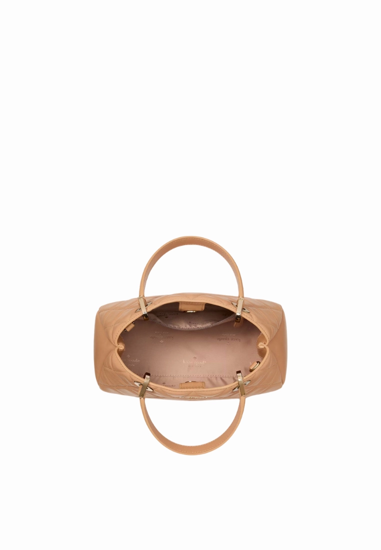 Kate Spade Carey Small Quilted Sullivan Satchel Bag In Tiramisu KI849