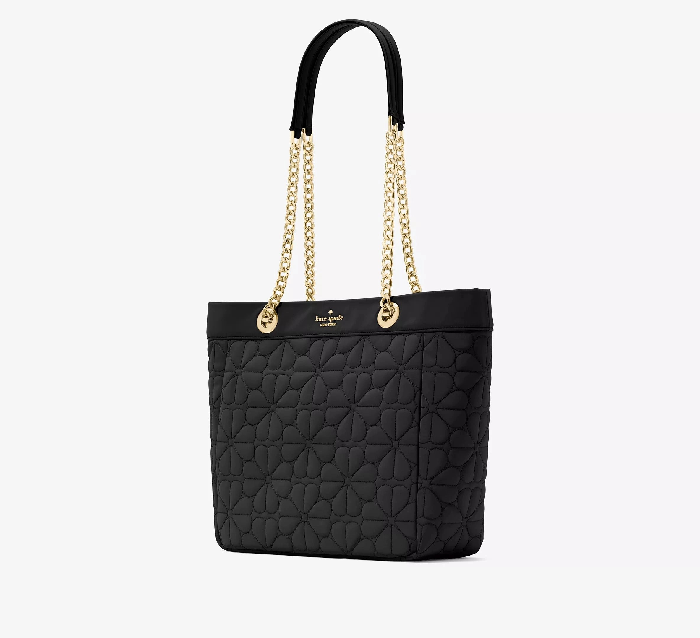 Kate Spade Flower Quilted Fabric Medium Tote
