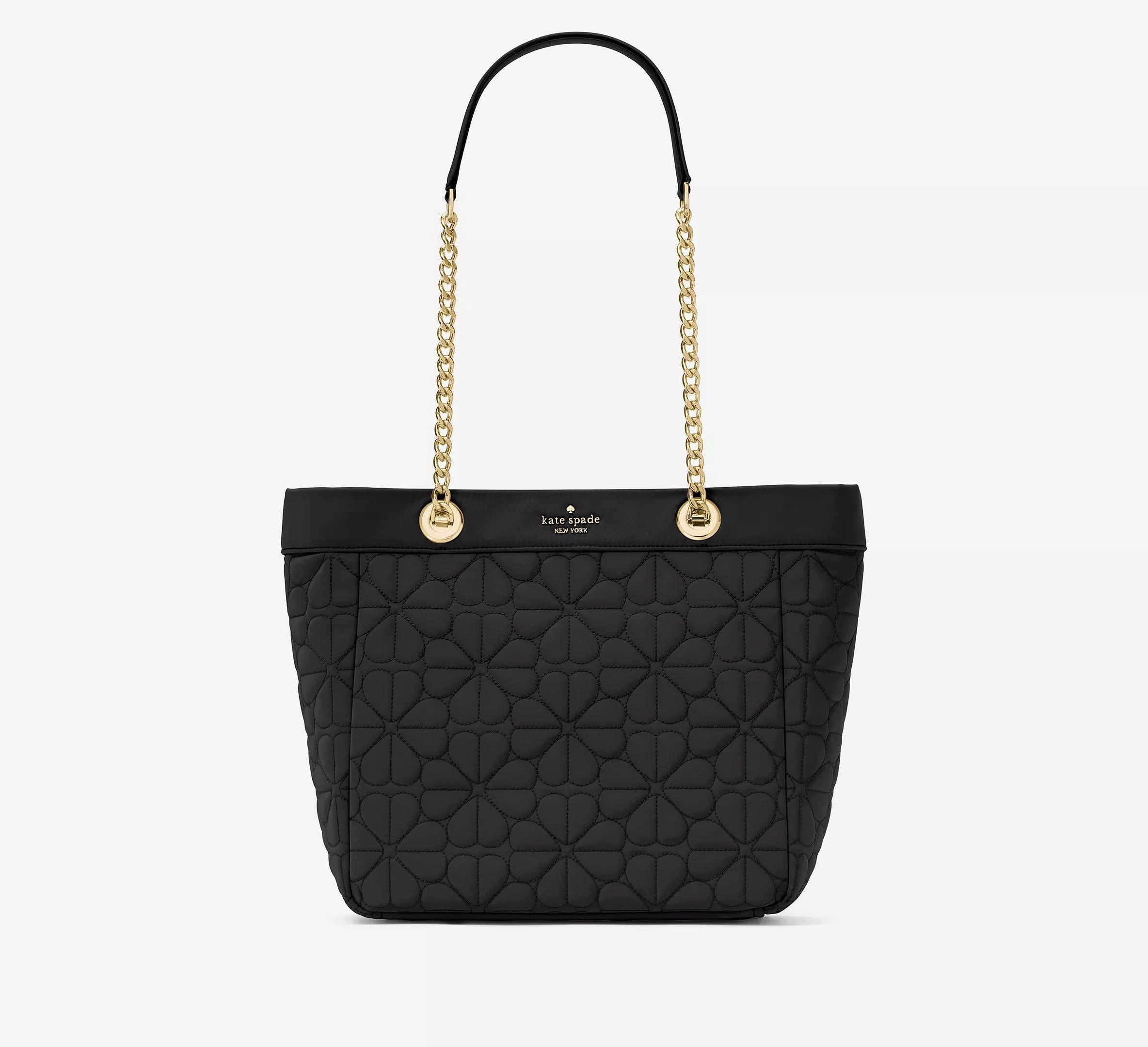 Kate Spade Flower Quilted Fabric Medium Tote