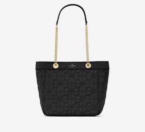 Kate Spade Flower Quilted Fabric Medium Tote