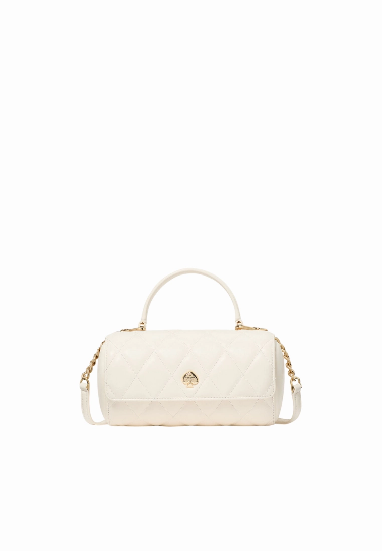 Kate Spade Heart Barrel Quilted Crossbody Bag In Meringue KK175