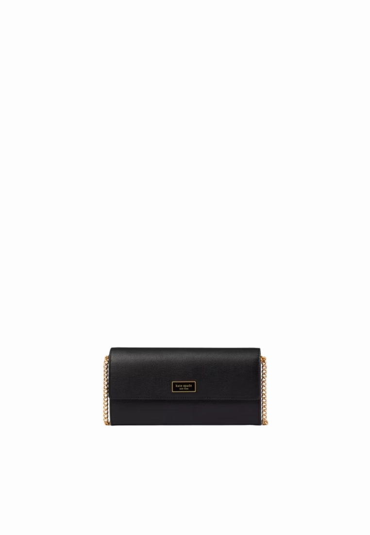 Kate Spade Katy Flap Continental Wallet Crossbody Bag In Black K8914