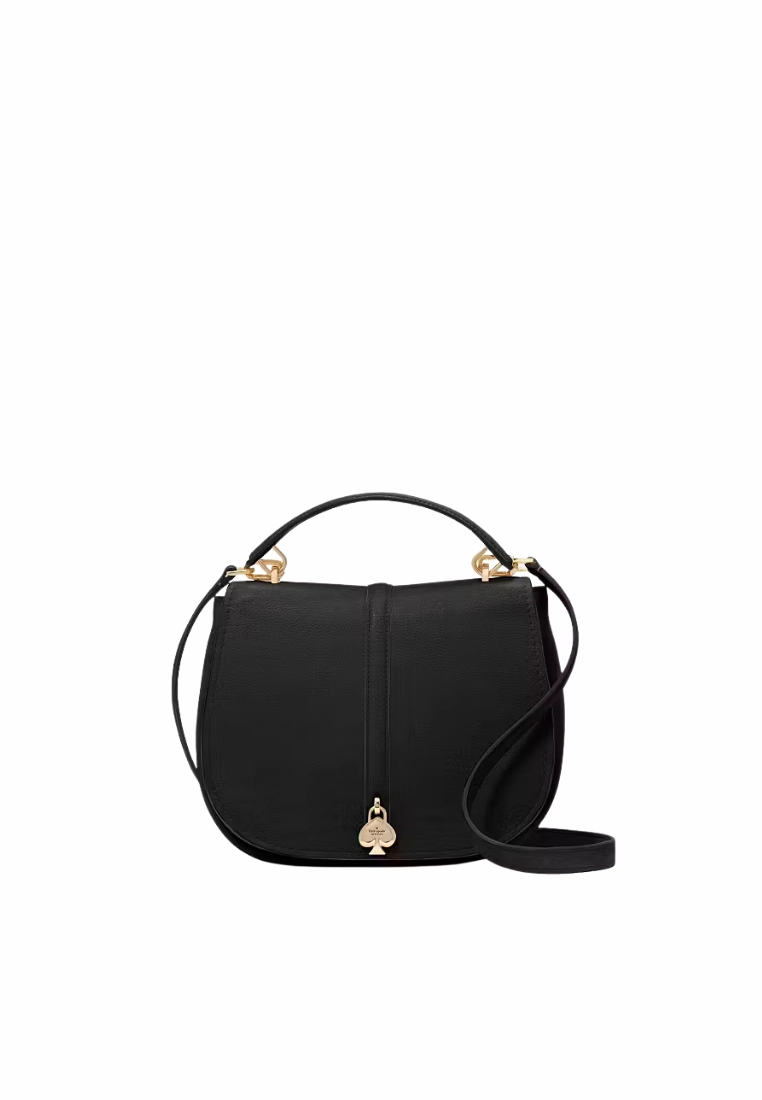 Kate Spade Kayla Saddle Bag In Black KL025