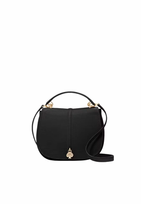 Kate Spade Kayla Saddle Bag In Black KL025