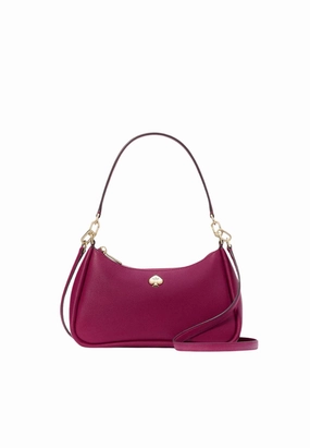 Kate Spade Kayla Small Convertible Shoulder Bag In Dark Raspberry KI904