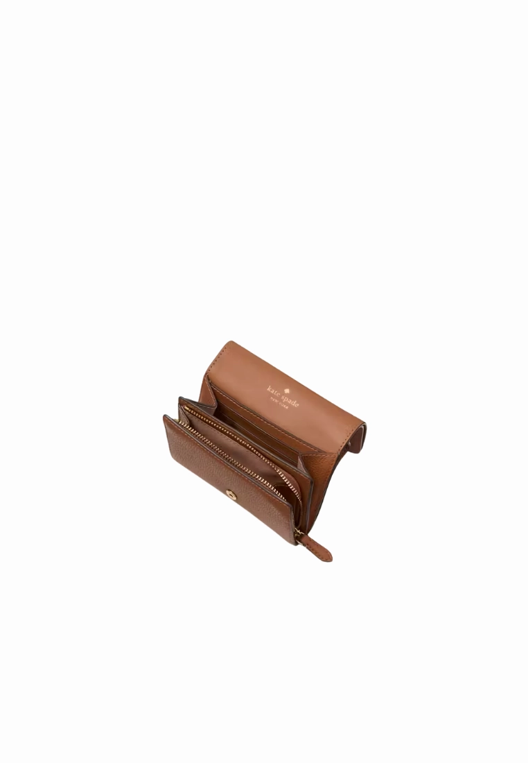 Kate Spade Kayla Small L-Zip Wallet In Warm Ginger KK056