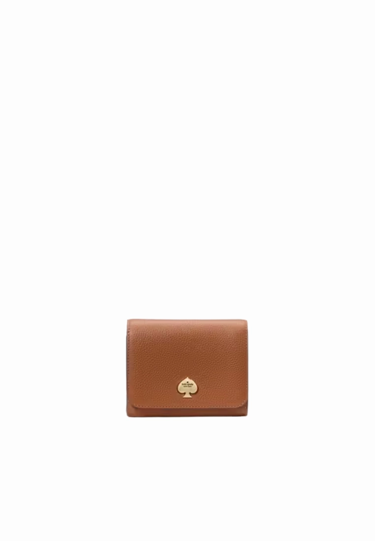 Kate Spade Kayla Small L-Zip Wallet In Warm Ginger KK056