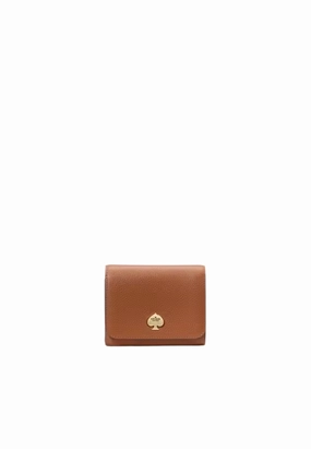 Kate Spade Kayla Small L-Zip Wallet In Warm Ginger KK056