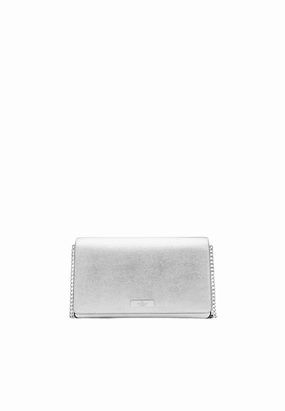Kate Spade Kenzie Metallic Small Convertible Crossbody Bag In Lunar Light KI964