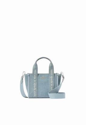 Kate Spade Kip Denim Mini Tote Bag In Blue Multi KL066