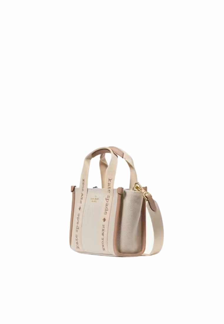 Kate Spade Kip Mini Canvas Tote Bag In Light Fawn KL062
