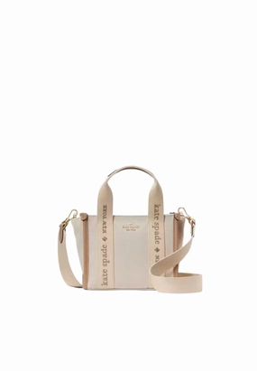Kate Spade Kip Mini Canvas Tote Bag In Light Fawn KL062