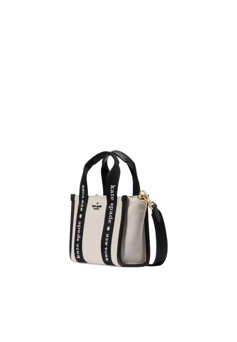 Kate Spade Kip Mini Canvas Tote Bag In Natural Multi KL062