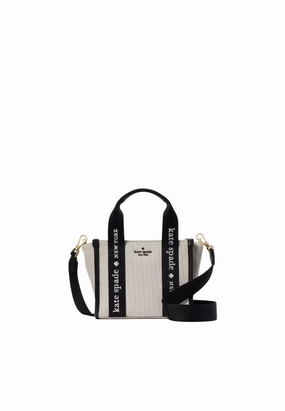 Kate Spade Kip Mini Canvas Tote Bag In Natural Multi KL062