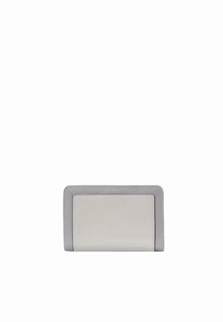 Kate Spade Lena Colorblock Medium Compact Bifold Wallet In Mountain Grey KI834