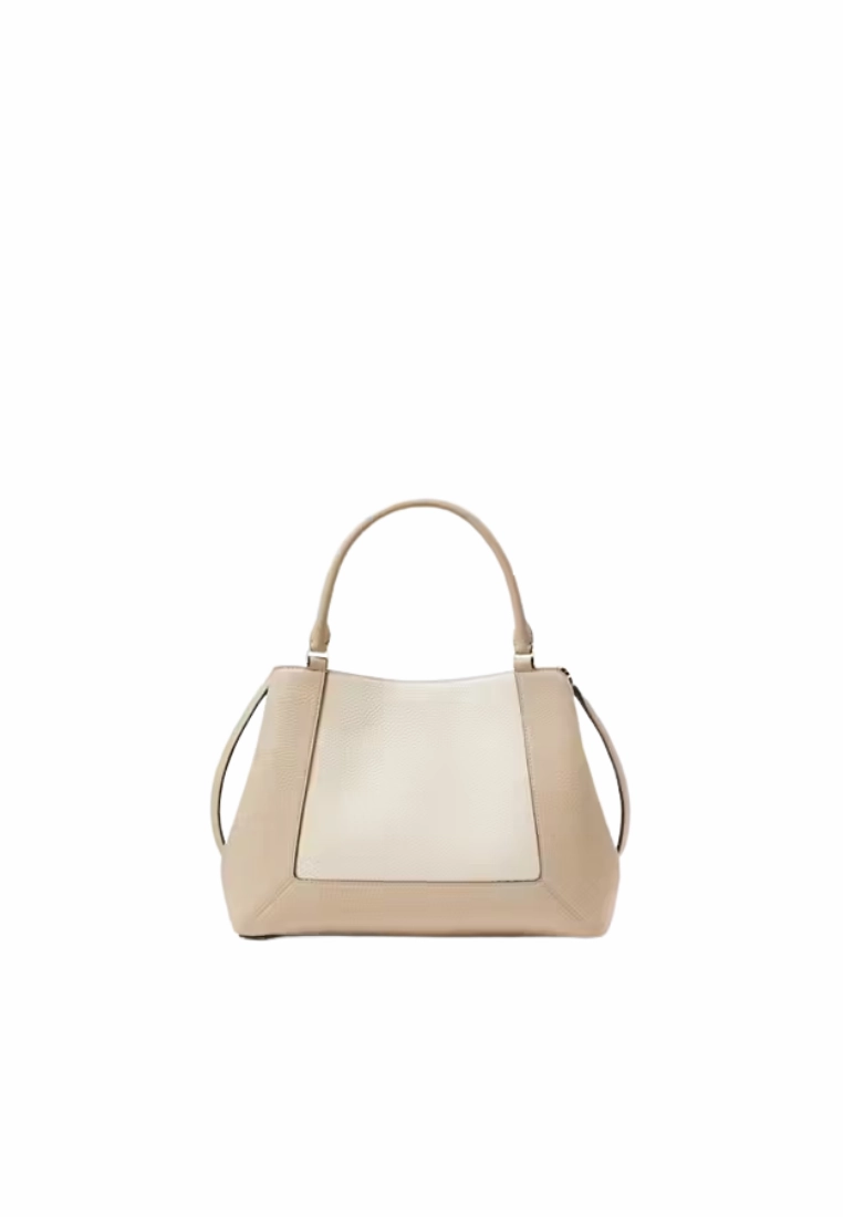 Kate Spade Lena Colorblock Satchel Bag In Light Sand KH440