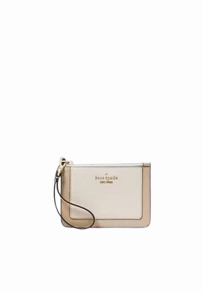 Kate Spade Lena Colorblock Small Card Holder In Light Sand KH790