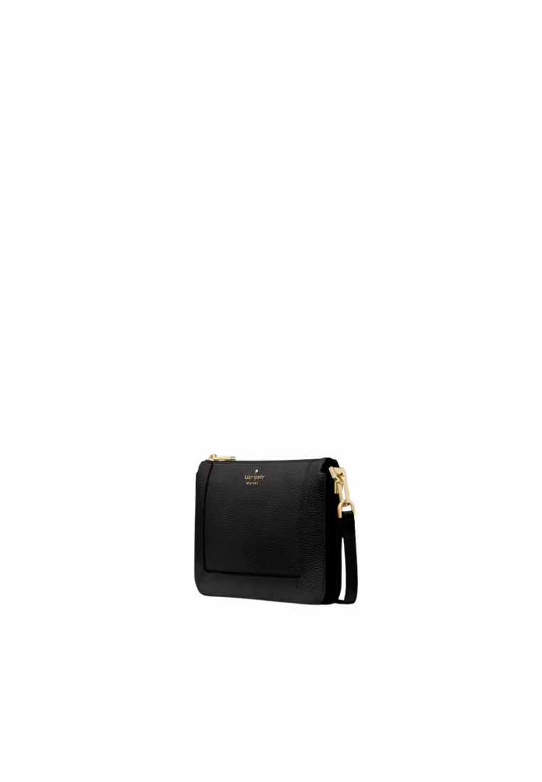 Kate Spade Lena Double Compartment Crossbody Bag In Black KH430